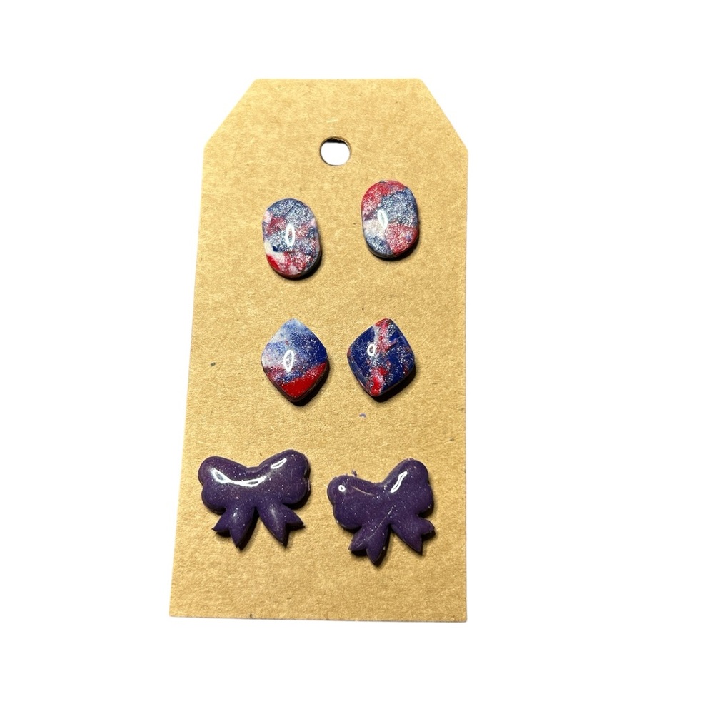 Women’s three pair Earrings Set NWOT